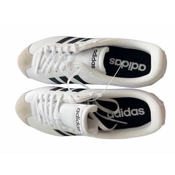 Adidas VL Court Base Cloud White Core Black Grey ID3711 Men\'s Size 9 NWOB main image 10